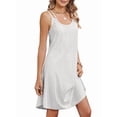 thumbnail image 3 of Women's Cover Up Dresses Eyelet Loose Sleeveless Sundresses Tank Dress for Summer Casual White XXL, 3 of 10