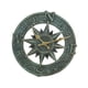 thumbnail image 1 of Reloj de pared decorativo de resina, reloj colgante para baño, escuela, oficina y hogar. Verde, 1 of 9