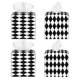 thumbnail image 2 of Fotbe Black And White Diamonds Porta Pañuelos Decorativo de Cuero, Caja Cuadrada Moderna para Pañuelos Faciales, Organizador y Dispensador 5x5x5'', 2 of 7