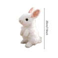 thumbnail image 5 of Realistic Easter Bunny Plush Stuffed Animal Toy Lifelike 8-Inch Soft Doll for s Gift Basket Stuffer Spring Home Decor(White), 5 of 6