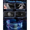 thumbnail image 4 of Led Glasses - Cyberpunk Futuristic Neon Rave DJ Party Glasses - High Tech, 4 of 5