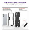 thumbnail image 6 of Tarise for Samsung Galaxy A13 5G Phone Case, Kickstand Rugged Shockproof TPU Matte Textured All-Inclusive Lens Protective Shell Hard PC Back Cover Sturdy Case for Samsung A13 5G, Gray, 6 of 12