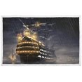 thumbnail image 1 of Caribbean Ship Artwork Warm Print Pet Blanket Bed Cover For Dogs Blankets, 1 of 7