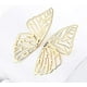 thumbnail image 3 of Pendientes colgantes con forma de mariposa grande y huecos a la moda, pendientes de tuerca con personalidad de alas de mariposa exageradas doradas para mujeres y niñas, dorado -, 3 of 5