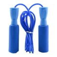 thumbnail image 1 of Adjustable Tangle Free Vinyl Skipping Cable Jumping Rope | Soft Foam Grip Handles, Black, 1 of 5