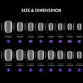thumbnail image 3 of 420PCS Soft Gel Tips Full Cover Frosted False Nail Tips Press On Fake Nails for Soak Off Nail Extensions Nail Art Tool, 3 of 8