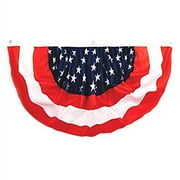 Amscan Stars & Stripes Fourth of July Party Large Bunting Banner Decoration, Multi Color, 9 x 9"