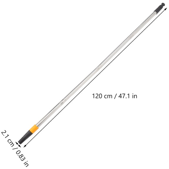 LOLIPPYY Extendable Paint Pole Silver Stainless Steel for Smooth Coverage