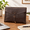 Brown, variant on Camel Genuine Leather Briefcase Portfolio Document Organizer for Laptop and Tablet