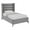 Light Grey, variant on Posh Living Kaeson Upholstered Bed, Green - Full Size