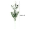 thumbnail image 3 of Neoyler 2Pack Faux Flocked Pine Branches Christmas Decorations Realistic Lifelike Cedar Needle Accents for Tree Garland Wreath Mantel Centerpiece Easy to Bend and Style White 11.2in, 3 of 7