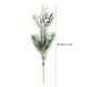 thumbnail image 3 of Ramas de Árbol de Navidad de Terciopelo Sintético de 5 Ramas | Decoración de Agujas de Cedro Artificiales de Plástico Blanco | Tamaño: 28,5 Cm / 11,3 Pulgadas | Paquete de 2, 3 of 7