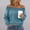 Light Blue women off shoulder sweater a1, variant on SSZMDLB Women Off Shoulder Long Sleeve Sweater Casual Loose Fit Comfy Basic Tops For Party Daily Wear Fall Winter, Light Blue 2XL