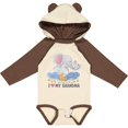 thumbnail image 3 of Inktastic I Love My Grandma Elephant Family Boys or Girls Long Sleeve Baby Bodysuit, 3 of 5
