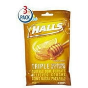 Halls Cough Suppressant/oral Anesthetic Drops (Pack of 3)