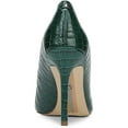 thumbnail image 3 of Sam Edelman Womens Hazel Suede Pointed Toe Pumps Green 10 Medium (B,M), 3 of 3