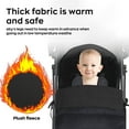thumbnail image 2 of HioHa Universal Baby Stroller Footmuff, Winter Warm Pram Sack with 5-Point Harness Opening, Windproof & Water-Resistant, Machine Washable Cosy Liner for Newborn to Toddler, Fits Most Strollers, 2 of 7