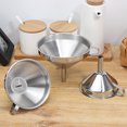 thumbnail image 2 of Stainless Steel Funnel With Filter Kitchen Strainer Funnel For Liquid Powdered Items, 2 of 8