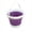 Purple_Base#242, variant on Foldable Art Water Bucket with Brush Holders and Non Slip Base for Acrylic Watercolor Oil Painting Studios