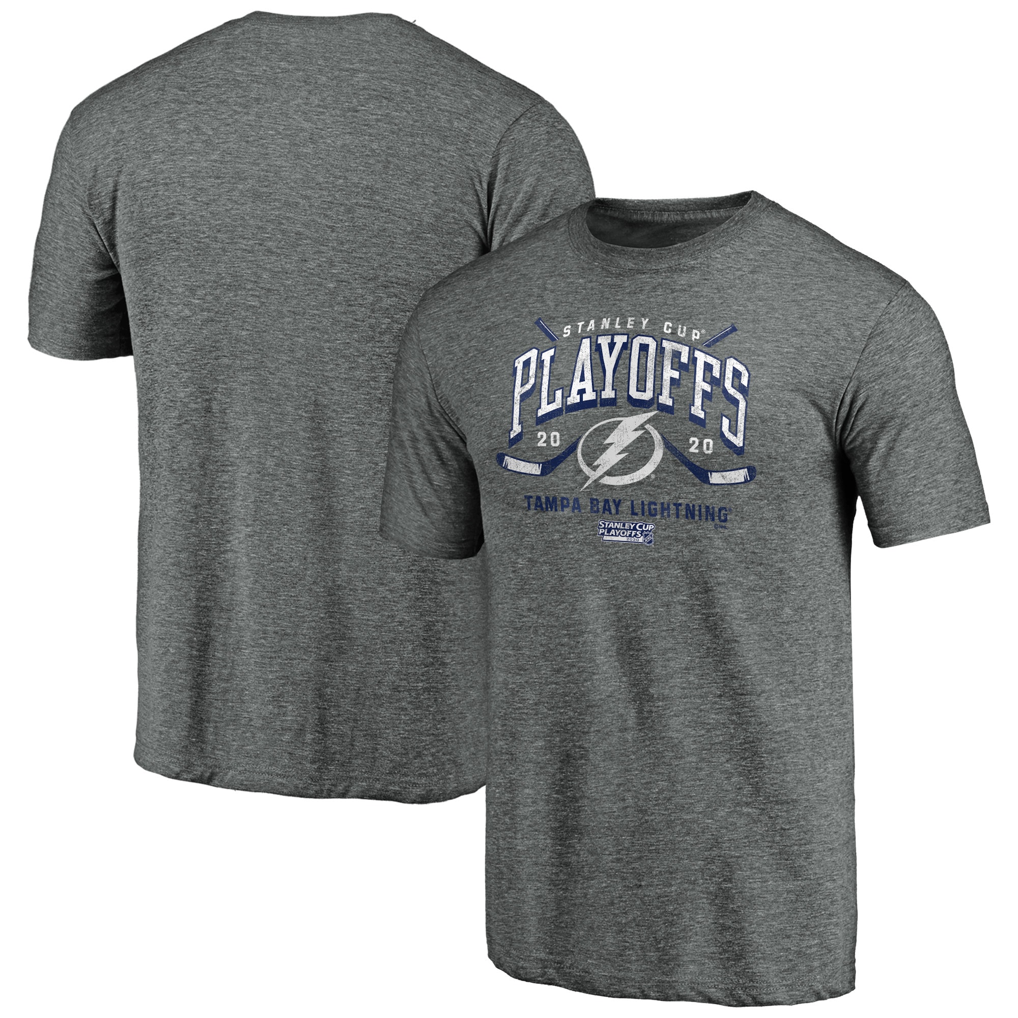 Tampa Bay Lightning Fanatics Branded 2020 Stanley Cup Playoffs Bound Goon Tri-Blend T-Shirt 