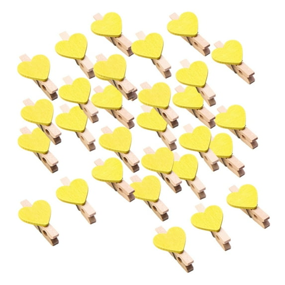 30pcs Wooden Clothes Photo Paper Peg Clothespin Craft Clips