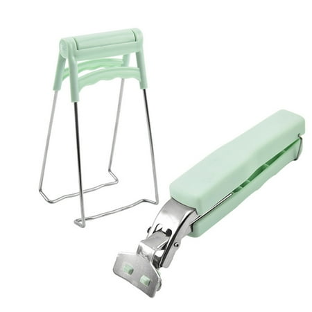 

1 Set 2pcs Anti-scald Bowl Clip Plate Clamp Non-slip Hot Dish Clip (Light Green)