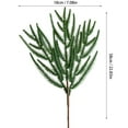 thumbnail image 3 of Norfolk Pine Branches Stems 22.83IN Artificial Pine Needles Sprigs Norfolk Pine Garland Accessories Vase Fillers Winter Fake Christmas Tree Picks Greenery Sprays for DIY Wreaths （dense）, 3 of 6