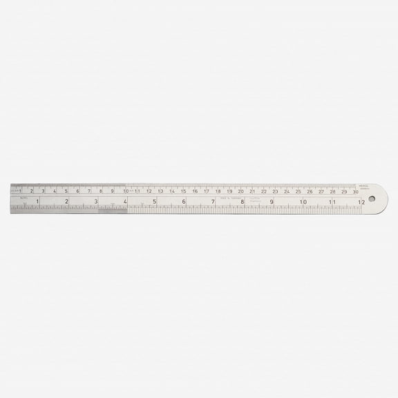Heyco Precision Steel Ruler (Chesterman Type), 300mm/12"