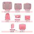 thumbnail image 4 of Set 8 Bolsas Organizadoras De Maletas Para Viaje Impermeable Xtellar Rosa, 4 of 4