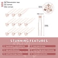 thumbnail image 6 of MIALLO Delicate Rose Gold Pearl Hair Pins for Women, 12PCS Rhinestone Hairpins for Wedding, Bridesmaid, Prom & Everyday Hairstyle, 6 of 7