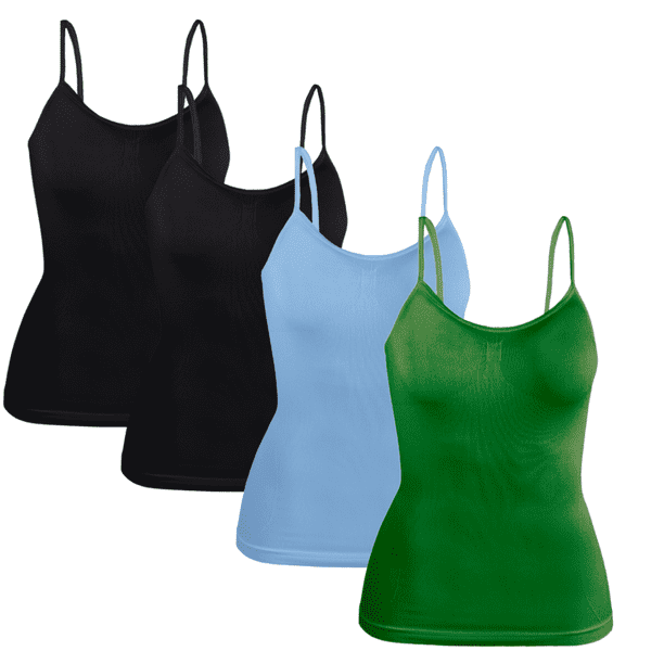 Set 4 Blusas Mujer Tirantes Unitalla Casual Blusa Crop Top Dama