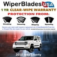 thumbnail image 2 of 2010 Jeep Liberty Beam Wiper Blades Wipers w/1yr Warranty (Set of 2), 2 of 5