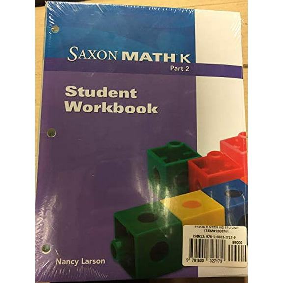 Pre-Owned Saxon Math K: Individual Student Unit, 9781600327179, 1600327176, Paperback, Student edition