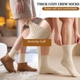 thumbnail image 3 of Loritta 5 Pairs Womens Socks Wool Socks Thick Knit Warm Winter Socks for Women Gifts Size 5-9, 3 of 6