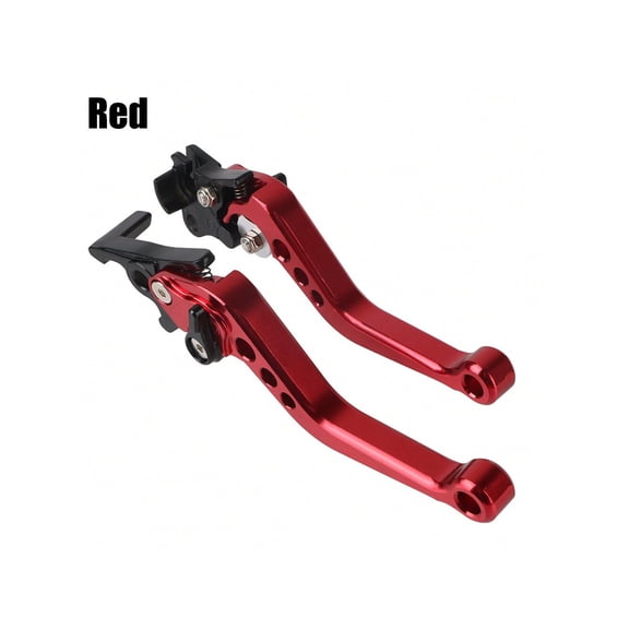Pair Alloy Motorcycle Brake Handle Universal Motorbike Modification CNC Clutch Drum Brake Lever Handle Red
