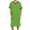 #Green, variant on DPTALR George Men's Casual Fashion V-Neck Short Sleeve Nightshirt,Loose Long Loungewear,Army Green,Big and Tall Man XXXL