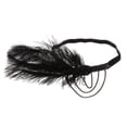 thumbnail image 4 of Diadema De Plumas Hecha A Mano - De Plumas De - Diadema Con Hugo Diadema Flapper para mujer, 4 of 10