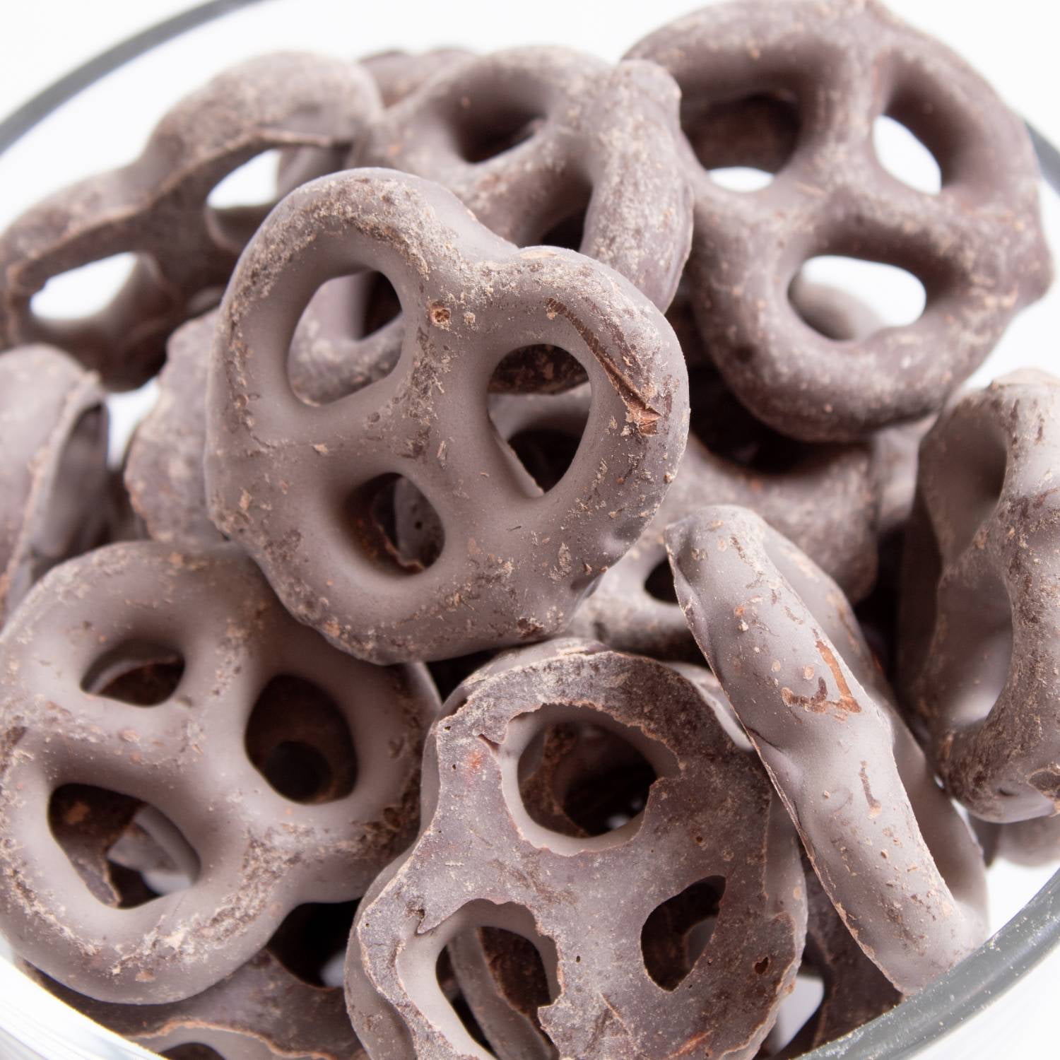 Lehman's Chocolate Covered Mini Pretzels, Pure Dark Chocolate Coated Sweet and Salty Snack, 14 oz Resealable Bag