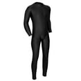 thumbnail image 5 of TSSOE Men's One-piece Long Sleeve Spandex Unitard Catsuit Full Bodysuit Jumpsuit Cosplay Zentai Black M, 5 of 7