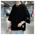 thumbnail image 2 of Camiseta de manga corta de verano para hombre, camiseta de hombre 3/4, camiseta informal para hombre, camiseta para hombre, durabilidad probada en el tiempo, 2 of 9