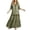 AA-Green1140, variant on Two-Tiered Maxi Dress for Women Turn Down Collar Long-Sleeve Dresses Boho Fall Festival Sundress
