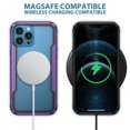thumbnail image 3 of Decase for iPhone 15 Pro Max Case,Military Grade Shockproof Case Support Wireless Charging Durable Metal Frame 3-Layer Hybrid Mag-Safe Magnetic Case Cover for Apple iPhone 15 Pro Max,Purple, 3 of 10