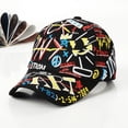 thumbnail image 3 of Sombrero para el sol con dibujos animados y protector solar de moda para primavera y verano, gorra con grafiti de colores a la moda, sombrero para el sol para hombres y mujeres, 3 of 4