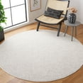 thumbnail image 2 of SAFAVIEH Lotus Leila Solid Area Rug, White, 6'7" x 6'7" Round, 2 of 8