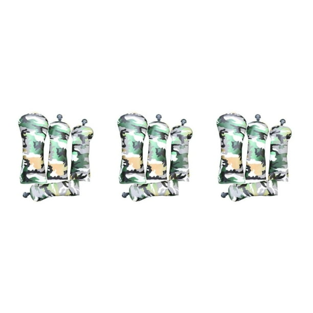 Wosthever 4pcs Durable Golf Wood Head Cover Headcover 3 Club 7 Driver 5 No.1 Type1 NO1