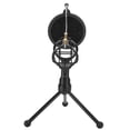 thumbnail image 3 of Microphone Anti Spray Mesh Double Layer Black ABS Adjustable Filter with Tripod Holder, 3 of 8