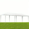 thumbnail image 3 of BaPiPro 10'×30' White Folding Awning Outdoor Gazebo, Sidewall-Free Design with Waterproof PE Frame for Patio Garden Outdoor Use, 3 of 8
