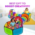 thumbnail image 4 of Carpas y túneles Playz Rainbow para niños con canasta de baloncesto, 4 of 9