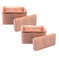 thumbnail image 1 of Oleegame 2PC Blue Juice Purse Organizer Insert Felts Makeup Cosmetic Bag In Bag Handbag Tote Organizer Compartment Storage For Red, 1 of 7