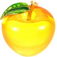 thumbnail image 1 of Simple Style Simulation Apple Ornament Desktop Crystal Apple Adornment Decorative Home Decor, 1 of 4